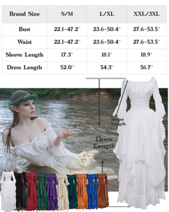 Victorian <strong>Dress</strong> Renaissance Costume Women Gothic Witch <strong>Dress</strong> <strong>Medieval</strong> <strong>Wedding</strong> <strong>Dress</strong> - Product Image 4