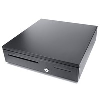 Cajón de Caja Registradora Metálico Negro OEM 405, con Cerradura de 3 Posiciones, Doble Voltaje, USB, Duradero, para Supermercado, Cajón de Efectivo Metálico para Punto de Venta