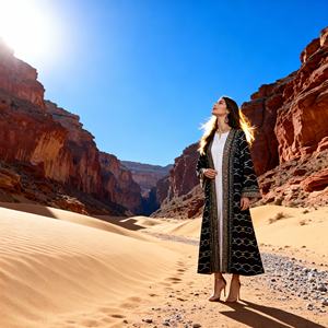 Robe Abaya de Luxe en Polyester Imprimée avec Strass Thermocollants pour Femmes Musulmanes – Vente en Gros Personnalisée - Product Image 4