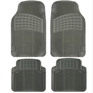 Tappetino per auto in materiale PVC, grigio nero, colore marrone, misura universale, Set <span class=keywords><strong>4</strong></span> pz, - Product Image 4
