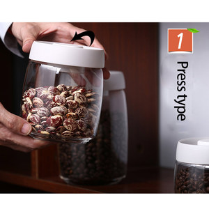 <span class=keywords><strong>Barattoli</strong></span> <span class=keywords><strong>in</strong></span> <span class=keywords><strong>Vetro</strong></span> Borosilicato ad Alta Resistenza con Coperchi Ermetici per Conservazione <span class=keywords><strong>Sottovuoto</strong></span> - Product Image 6