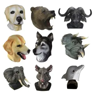 realistico animale mascherain lattice personalizzato famoso cavallo maschera di vari colori