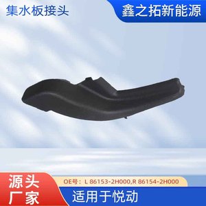 Conector de placa de recogida de agua L 86153-2H000 R 86154-2H000 para Hyundai Elantra 2006 2010, plástico negro - Product Image 4