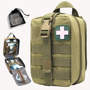 Kit de Primeros Auxilios Compacto de Emergencia con Sistema Molle para Campamento de Verano, Bolsa Médica de Trauma de Acceso Rápido, Poliéster Resistente e Impermeable - Product Image 1