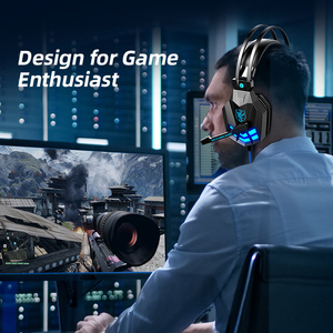 Fantastique <span class=keywords><strong>casque</strong></span> <span class=keywords><strong>filaire</strong></span> <span class=keywords><strong>de</strong></span> jeu d'éclairage RVB avec microphone sur l'oreille <span class=keywords><strong>casque</strong></span> E-sports antibruit Gamer écouteur - Product Image 5