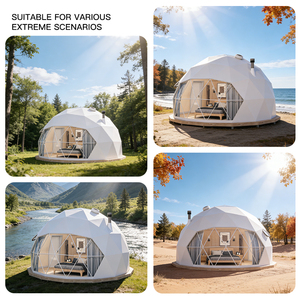 Tenda a Cupola Geodetica per Glamping a Prezzo di Fabbrica, Tenda per Fiere <span class=keywords><strong>in</strong></span> PVC, Tenda a Cupola di Lusso per Hotel all'Aperto, Case a Cupola per <span class=keywords><strong>Campeggio</strong></span> <span class=keywords><strong>in</strong></span> <span class=keywords><strong>Vendita</strong></span> - Product Image 5
