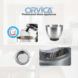 Robot pâtissier électrique 3,5 L 1500 W en acier inoxydable avec bol mélangeur – Appareil de cuisine - Product Image 4