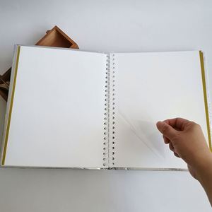 Diario de lujo con tapa de cuero y logotipo personalizado, cuaderno de lino con bolígrafo, impresión por sublimación, regalo. - Product Image 4