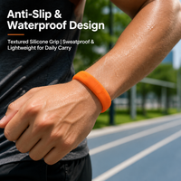Bracelet USB étanche en silicone tendance avec logo personnalisé 1 Go Garantie 3 ans - Clé USB promotionnelle