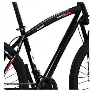 Vélo de montagne à cadre en acier carbone tout-terrain 26 pouces 21 vitesses Hardtail Frein à disque Triathlon Trail Riding VTT pour adultes - Product Image 4