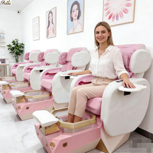 Maßgefertigte Königliche Thronstühle Luxuriöser Hochlehner Fußpflege-Massagestuhl mit Wanne - Product Image 4