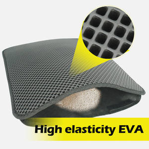 <span class=keywords><strong>Tapis</strong></span> Double couche en nid d'abeille pour chats, étanche, résistant à l'humidité, boîte de litière, piège à litière - Product Image 3