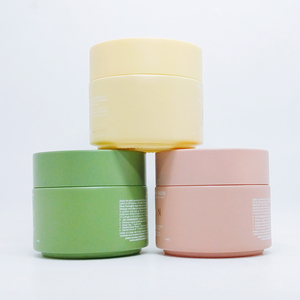 <b>Glass</b> Facial Cream Jar with Transparent/Custom Color Lid 30ml Capacity Screw Plastic Cap for Face Cream <b>Packaging</b> - Product Image 5