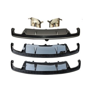 ตัวกระจายแสงด้านหลังวัสดุ ABS สำหรับ <span class=keywords><strong>A7</strong></span> <span class=keywords><strong>Audi</strong></span> <span class=keywords><strong>Sline</strong></span> 2016-2018 Facelift กันชนหลังพร้อมท่อ - Product Image 1