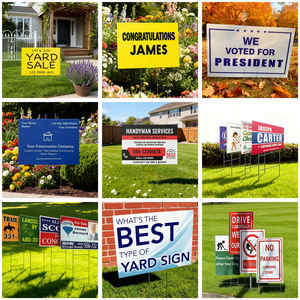 لافتات بلاستيكية خارجية مقاومة للماء وصديقة للبيئة بألوان قابلة للتخصيص مقاس 18×24 بوصة للحدائق - Product Image 3