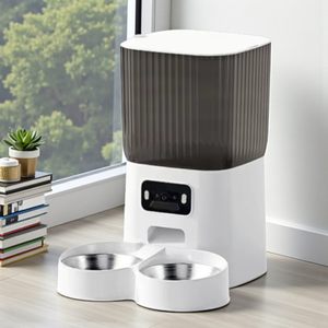Comedero automático para mascotas de 5.5L con temporizador, doble fuente de alimentación y cámara HD integrada para mascotas pequeñas de todas las edades - Product Image 1