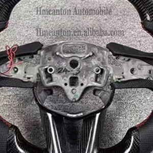 Volante Deportivo de Fibra de Carbono y Cuero Perforado con LED de Alta Calidad para Cadillac CT4 CT5 - Product Image 6