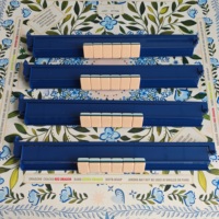 Pousse-pièces de luxe à bord droit pour jeux de Mahjong américain et divertissement à domicile