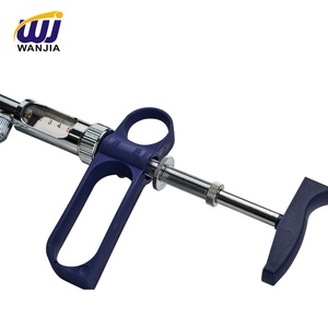 Jeringa Veterinaria Automática Continua Ajustable WANJIA de 5 ml, Inyector de <span class=keywords><strong>Vacunas</strong></span> de Plástico Duradero para Pollos, Uso en Vacunación Animal - Product Image 3