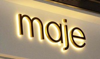 BOYANG Señalización más vendida Nombre DE LA EMPRESA Señalización de construcción Logotipo de retroiluminación 3D Espejo de acero inoxidable Logotipo de retroiluminación 3D para exteriores