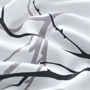 <span class=keywords><strong>Tende</strong></span> Moderne Dairui con Stampa di Rami d'Albero e Uccelli, Oscuranti, in Lino Testurizzato, Termoisolanti, con Occhielli - Product Image 3