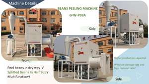 Kolay kullanım kabuğu kaldırma soyma makineleri soya fasulyesi dal değirmen soyma makinesi - Product Image 5