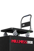 Chariot à roulettes MBC-051 en acier, capacité de charge 800 kg, spécifications personnalisables, surface de plateforme antidérapante