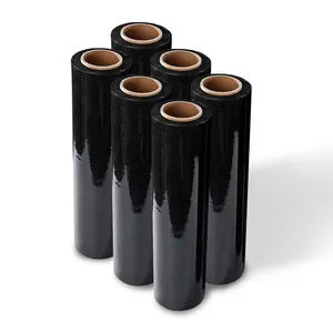 Made in china Black color stretch plastic roll shrink wrap