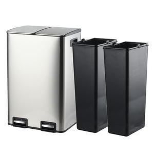 SY 11 galones 2x20L 40 <span class=keywords><strong>litros</strong></span> papel sin contacto nicho separación Industrial TAPA DE Metal <span class=keywords><strong>cubo</strong></span> de <span class=keywords><strong>basura</strong></span> de Bambú - Product Image 3