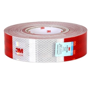 شريط أمان عاكس 3 أمتار شريط لاصق أحمر للمركبات والمقطورات والقوارب والعلامات - Product Image 1