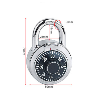 <span class=keywords><strong>Cadenas</strong></span> à cadran de type maître en alliage de zinc <span class=keywords><strong>Cadenas</strong></span> à cadran <span class=keywords><strong>rond</strong></span> Couleur mixte - Product Image 3