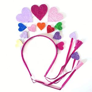2024 Offre Spéciale arc-en-ciel bandeau Sequin coeur paillettes bandeau pour filles Halloween fête de noël fournitures - Product Image 4