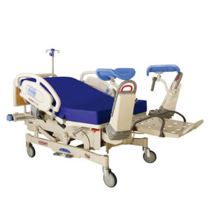 Couleur bleu MN-DB001 haute qualité Double utilisation lit d'accouchement de <span class=keywords><strong>grossesse</strong></span> lit médical post-partum Table obstétrique modèle hydraulique - Product Image 4