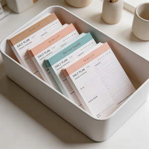 Bloc-notes minimaliste pour planificateur quotidien, liste de choses à faire, bloc d'horaire pour le travail au bureau - Product Image 2