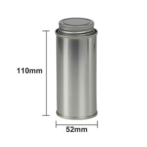 Металлический чай, кофейный порошок, упаковка для специй, пустая круглая жестяная коробка для специй с крышкой, жестяная банка от производителя - Product Image 6