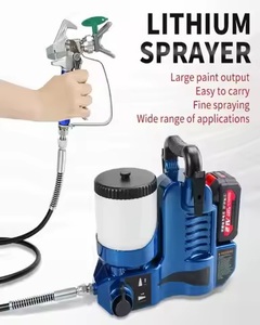 <span class=keywords><strong>Pistola</strong></span> de Pulverización sin Aire Portátil de 21V HVLP <span class=keywords><strong>con</strong></span> Motor sin Escobillas de 2500PSI de Alta Calidad para Masilla, Pintura de Techo <span class=keywords><strong>y</strong></span> Pared, Bricolaje - Product Image 4