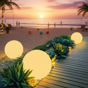 Lumineux IP65 étanche solaire jardin lumière télécommande gradation sphérique jardin <span class=keywords><strong>lampadaire</strong></span> pour éclairage paysager <span class=keywords><strong>extérieur</strong></span> - Product Image 3