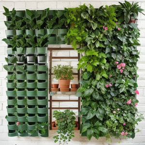 Macetas Verticales de Plástico para Cultivo Interior y Exterior, Verticales, Apilables, Ahorran Espacio, con Autorriego, para Jardín - Product Image 2