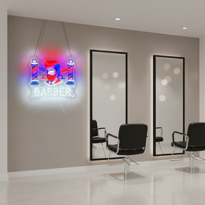 Enseigne lumineuse LED pour salon de <span class=keywords><strong>coiffure</strong></span>, enseignes lumineuses pour salon de <span class=keywords><strong>coiffure</strong></span>, enseignes pour salon de <span class=keywords><strong>coiffure</strong></span>, logo d'entreprise - Product Image 1