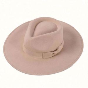 Sombrero Fedora Unisex 100% Lana al por Mayor con Ala Ancha para Uso Casual y de Negocios al Aire Libre - Product Image 1