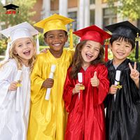 Topi dan Jubah Wisuda TK/PAUD Hitam Grosir dengan Rumbai 2026
