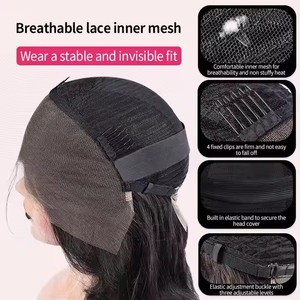 <span class=keywords><strong>Capelli</strong></span> umani naturali allineati alla cuticola vergine brasiliana all'ingrosso V U parte parrucca fatta a macchina - Product Image 4