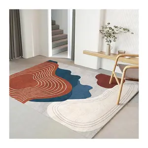 Alfombra antideslizante para decoración del hogar, Tapete de diseño moderno 3D de estilo nórdico, para sala de estar, novedad