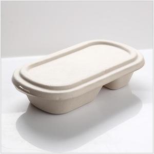 High Quality Bagasse Food Container Disposable Clam Hamburger Large Capacity Lunch Box - Product Image 5
