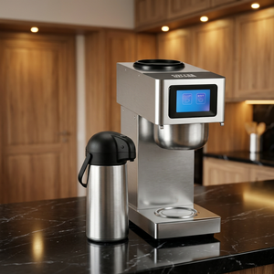 Machine à café filtre professionnelle en acier inoxydable avec panneau tactile et pot isotherme - Product Image 1