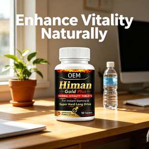 Comprimés de vitalité à base de plantes <span class=keywords><strong>Himan</strong></span> Gold Plus, formule de soutien à l'endurance, 90 unités - Product Image 3