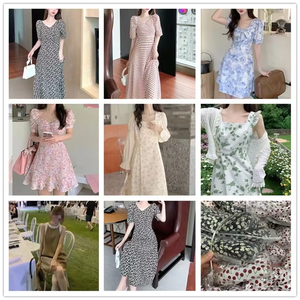 Vestido Casual de Manga Corta con Estampado Digital y Silueta Larga en Línea A, Color Sólido, Venta Caliente Transfronteriza, Novedad 2026 - Product Image 4