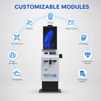 Terminal de paiement tactile sur pied pour borne interactive, armoire métallique, station de gestion des espèces, intégration OEM/ODM logiciel et matériel