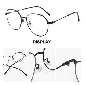 Gafas Conchen Octagonales con Filtro de Luz Azul, Unisex, Montura Metálica Completa, Lentes Planas para Uso Diario - Product Image 5