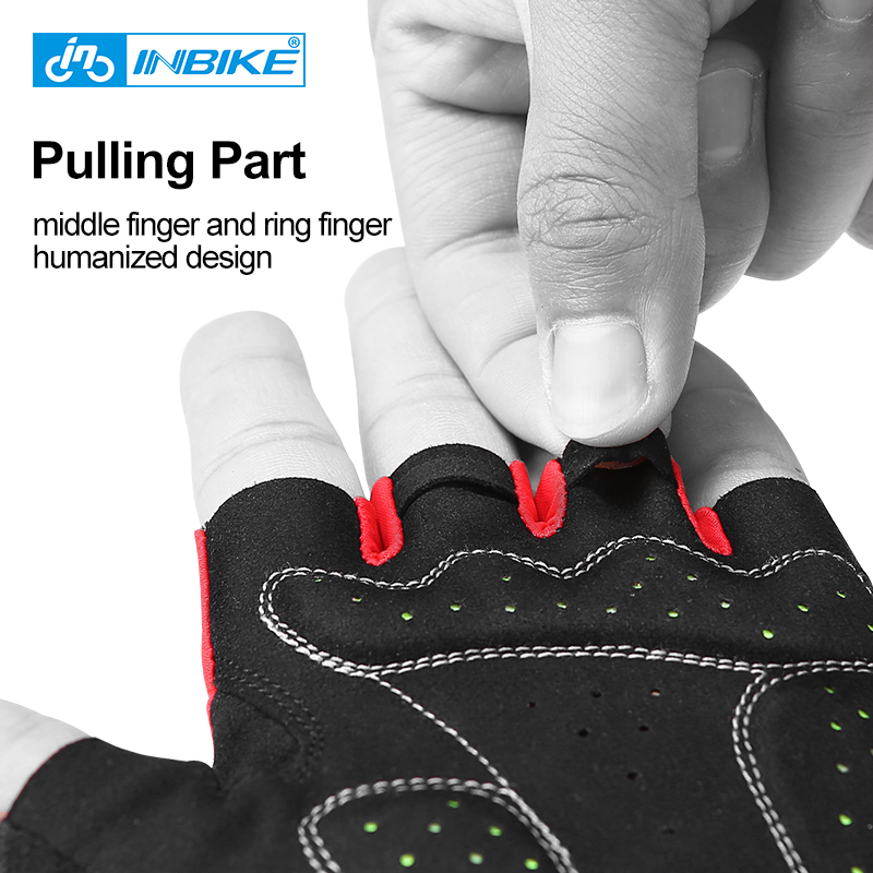 INBIKE дышащие пользовательские впитывающие пот летние эластичные велосипедные перчатки